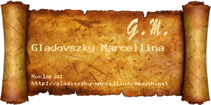 Gladovszky Marcellina névjegykártya